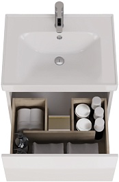 Dreja Мебель для ванной Perfecto 60 подвесная белая – фотография-10